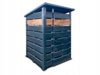 Wiata Śmietnikowa 1,5x1,5 blaszak drzwi drugi gatunek zabudowa na śmietniki