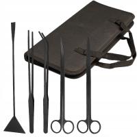 ZESTAW NARZĘDZI PRZYBORÓW DO PIELEGNACJI AKWARIUM TERRARIUM 5W1 ROŚLIN KARM