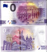 UE -Banknot 0-euro-Niemcy 2021-1A Göltztalbrücke