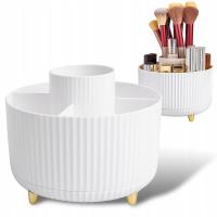 ОРГАНАЙЗЕР ДЛЯ КОСМЕТИКИ, ВРАЩАЮЩИЙСЯ КОНТЕЙНЕР, ПОДСТАВКА ДЛЯ КИСТЕЙ, 360 КОСМЕТИЧКА