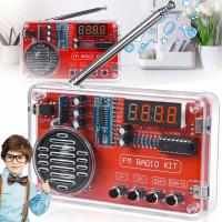 ZESTAW RADIO FM DIY Z GŁOŚNIKIEM 3W 2 TRYBY ZASILANIA GNIAZDO SŁUCHAWKOWE