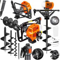 БУРОВАЯ УСТАНОВКА ПОЧВЫ ШНЕК ГОРЮЧЕГО ДЛЯ ПОЧВЫ 3 УСИЛЕННЫЕ СВЕРЛА ЗЕМЛИ