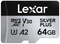 Lexar microSDXC Professional SILVER Plus UHS-I/U3/A2/4K R205/W100 V30 64GB