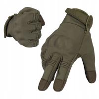 RĘKAWICZKI RĘKAWICE A24 WOJSKOWE OCHRONNE TAKTYCZNE NA DOTYK ZIELONE