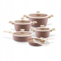 STARKE PRO Zestaw garnków i patelni z pokrywkami Coretto 10 elementów