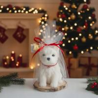 Ręcznie Robiona Świeca Sojowa – Pies West Terrier, Figurka Prezent