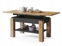 ASTORIA Dąb Artisan/Antracyt | ŁAWA ROZKŁADANA PODNOSZONA STOLIK ŁAWOSTÓŁ