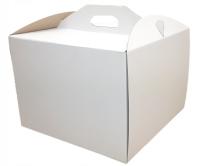 Коробка коробки 34кс34кс25км торта торта упаковывая белая картонная коробка