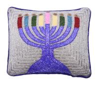 CHANUKA poduszka dekoracyjna CHANUKIJA Święto Świateł Judaika SUDHA
