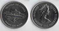 TRISTAN DA CUNHA 1977 25 PENCE