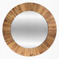 Зеркало круглое в деревянной раме большое Ø 83 см