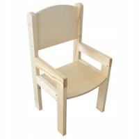 KRZESEŁKO DREWNIANE DLA DZIECI NIEMOWLAK POKÓJ DZIECIĘCY MEBELKI DZIECIĘCE
