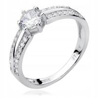 Красивое серебряное кольцо 925 с кубическим цирконием r. 12