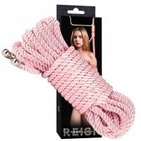 Lina do SHIBARI 10 m różowa sznur BDSM do krępowania i wiązania wytrzymała