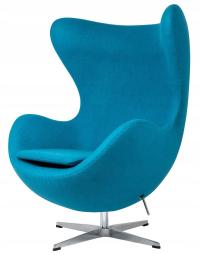 Кресло EGG CLASSIC темно-бирюзовый.16-шерсть, основа для гостиной