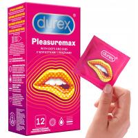 Durex PLEASUREMAX презервативы с язычками и полосками увлажненные 12 шт.