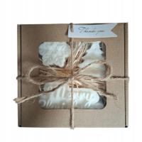 Świeca Dekoracyjna Sojowa Podziękowania Prezent Zestaw Świąteczny Box