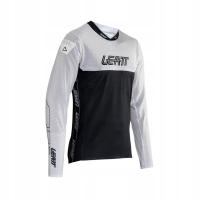 LEATT KOSZULKA ROWEROWA MTB GRAVITY 4.0 JERSEY WHITE KOLOR BIAŁY/CZARNY ROZ