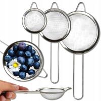 Кухня ситечко ситечко набор дуршлаг с ручкой стальной набор 3шт