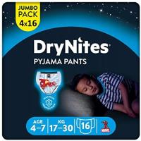 Pieluszki Huggies Drynites Pyjama Pants Boys Rozmiar 6 64 szt. 17-30 kg.