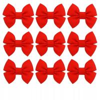 Spinka kokardka dla psa yorka shih tzu maltańczyka 10 sztuk Clip Czerwone
