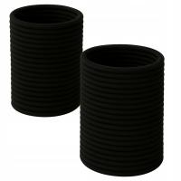 Резинки для волос черный набор 100 шт тонкий безопасный и прочный