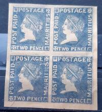 MAURITIUS 1900 Przedruki tablic Sherwina Tzn.GŁOWA FILETOWA (*)