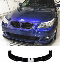 Разветвитель губ бампер для BMW E60 E61 2003-2010 черный глянец M посылка