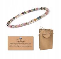 Женский браслет натуральный камень Турмалин 2x3 мм