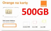 INTERNET NA KARTĘ STARTER ORANGE FREE 500GB 3LATA