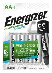 4x Akumulatorek Extreme 2300mAh AA R6 Ni-Mh Energizer