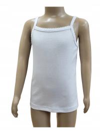 Dartomik podkoszulek dziecięcy biały bawełna