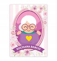 Поздравительная открытка на День бабушки-дорогая бабушка (A6)