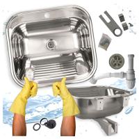 Кухонная раковина коммерческая стальная рабочая камера гараж котельная сталь