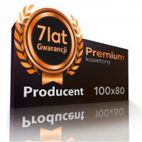 7lat GWARANCJI Kaseton reklamowy LED dibond Standard seria PREMIUM 100x80cm