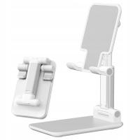 PODSTAWKA STOJAK, STATYW NA TELEFON TABLET UCHWYT SKŁADANY BIAŁY