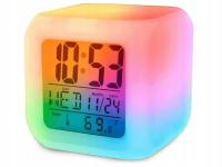 Zegarek zegar budzik świecący kameleon LED kolory