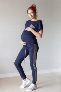 Komplet dresowy 504 Miracle granatowy bawełniany wygodny dla kobiet