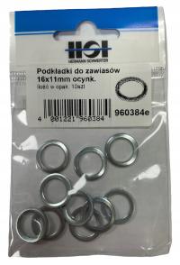 Гальванизированные шайбы петли 11кс16мм УП 10