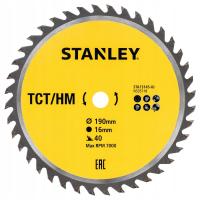 Tarcza pilarska STANLEY STA13145 TCT/HM 190x16mm 40z