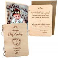 Pamiątka Chrztu Świętego prezent na Chrzest KARTKA