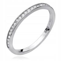 Серебряное кольцо обручальное кольцо 925 с кубическим цирконием r. 7