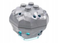 LEGO skała 4x4 kryształ akcesoria flat silver tr. light blue 88644c01