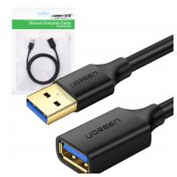 Kabel USB Ugreen USB-A - USB-A 1.5 m czarny (6957303831265)