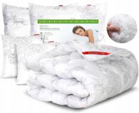 Kołdra Całoroczna Antyalergiczna 220x200 + 4 Poduszki 70x80 i 40x40 Ciepła
