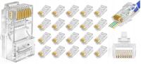 Złącze modularne 8P8C-RJ45 UTP kat.5e przelot 20sz