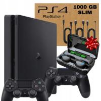 Консоль PS4 SLIM 1 ТБ PlayStation 4 2X PAD | аксессуары / подарки гарантия