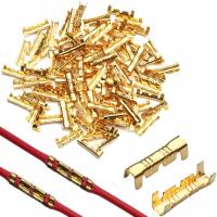 Konektor 100 sztuk żeński 6,3 konektory kablowe