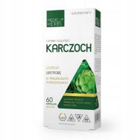 Medica Herbs KARCZOCH 600 mg 60 kaps ZDROWA WĄTROBA Odchudzanie Trawienie