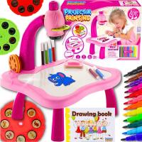 PROJEKTOR RZUTNIK DO NAUKI RYSOWANIA MALOWANIA SLAJDY MAZAKI DLA DZIECI